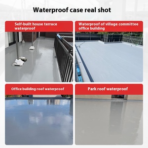 La mejor pintura de revestimiento líquido de base acrílica impermeable ecológica para cubiertas y paredes de madera de piso de techo: Uso de pincel fácil de aplicar - Product Image 4