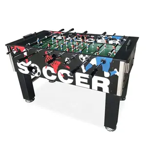 Mesa de juego de Futbolín de 5 pies con estampado colorido a precio de fábrica, juego de mano recreativo para interiores, mesa de pelota de fútbol, juego de mesa