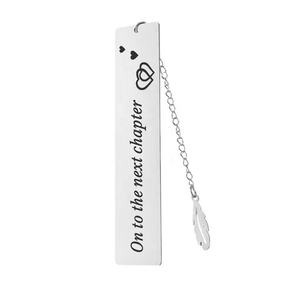 الجملة الفولاذ المقاوم للصدأ DIY الخاصة شعار مشبك للكتب تذكارية بسيطة مخصص لطيف المرجعية - Product Image 2