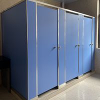 Cloison de toilettes en stratifié compact HPL personnalisée OEM, panneau HPL étanche pour cabines de toilettes publiques, idéal pour les écoles et les hôtels