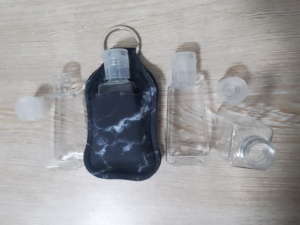 RTS Neoprene Keychain Và Hand Sanitizer Holders Chapstick Chủ <span class=keywords><strong>Keychains</strong></span> Son Môi Chủ Vòng Tay Dây Buộc - Product Image 2