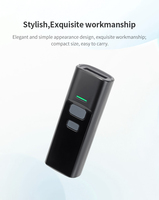 Mini portátil de mano 3 en 1 Bluetooth y USB con cable y lector de código de barras inalámbrico de 2,4G escaneo de código de barras portátil para iPhone PC