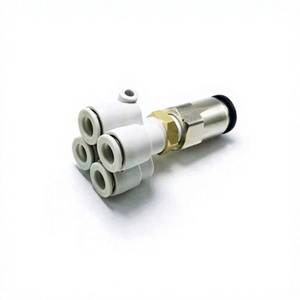 Raccords pneumatiques YIIDNN série KQ2UD blancs en Y à cinq voies, diamètre égal, diamètre variable, connecteur multiple - Product Image 3