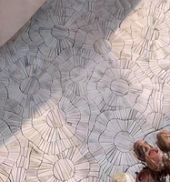 Motif de mosaïque en marbre pour la décoration de villa, sol, mur de fond en mosaïque