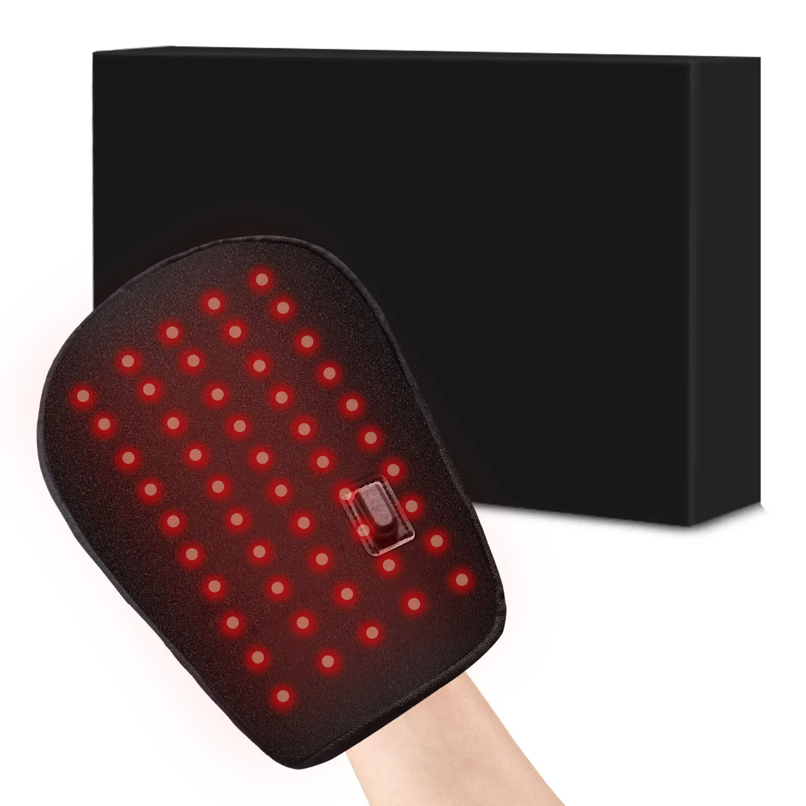 Red light therapy for relieving muscle pain in households using near-infrared red light from the palm red light therapy gloves
