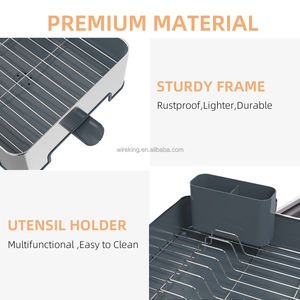 رف تجفيف الأطباق من الفولاذ المقاوم للصدأ من WIREKING للمطبخ من الفولاذ المقاوم للصدأ ، رف تخزين - Product Image 5