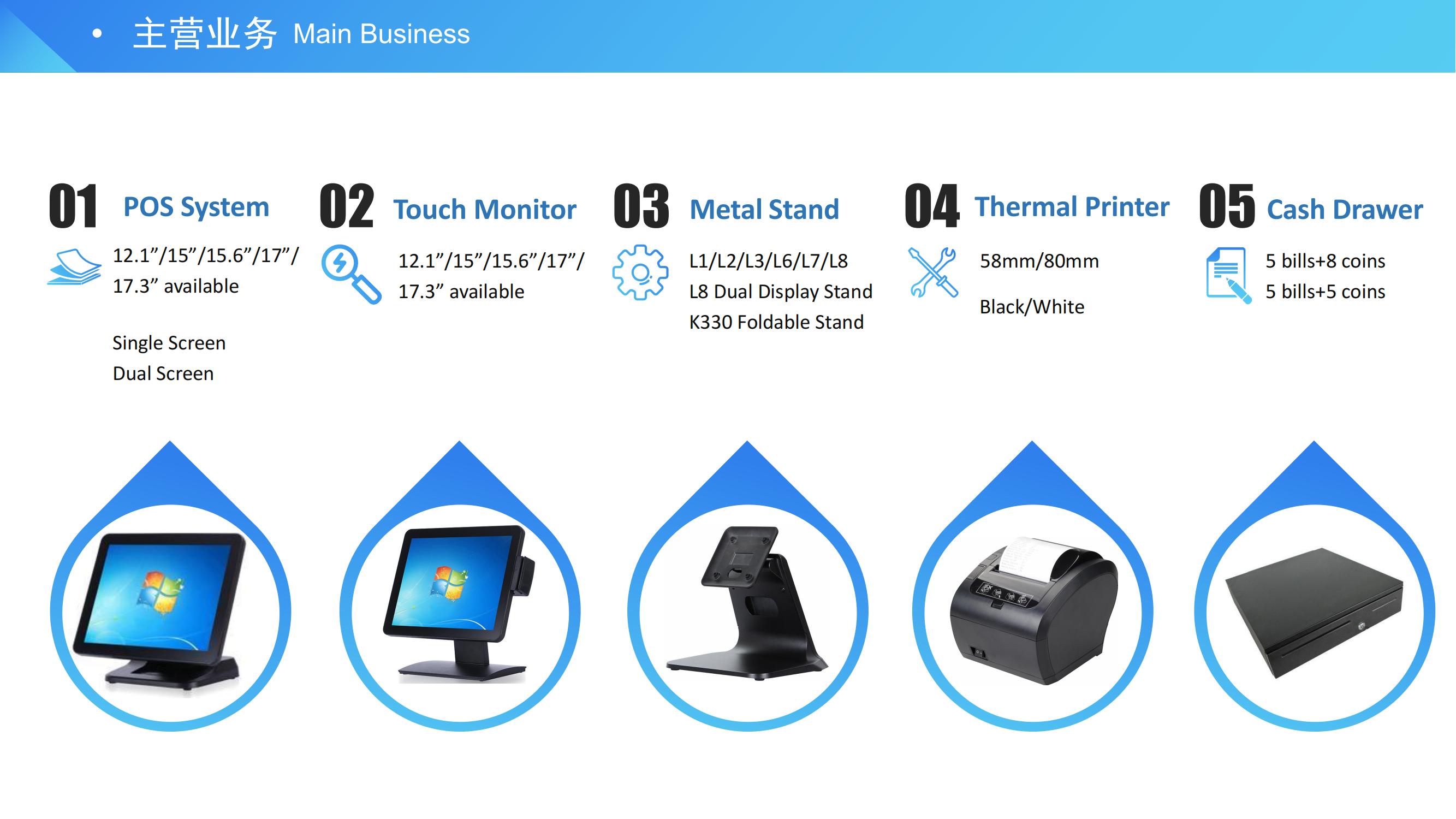 Factory Price Touch Pos System 15 Inch Touch Screen Pos System Android