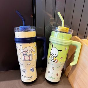 Oferta Caliente: Termo de Vacío con Diseño de Dibujos Animados, Gran Capacidad, con Asa y Pajita, Botella Portátil para Coche, <span class=keywords><strong>Venta</strong></span> al por Mayor de Artículos para Bebidas - Product Image 3