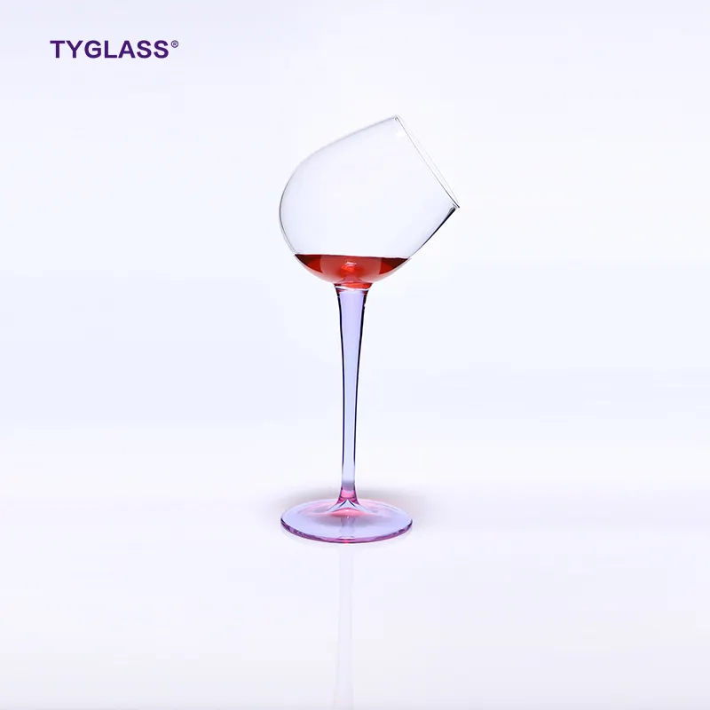 Special Design reusable single wall cocktail glass cup hand blown honey wine glasses cup
