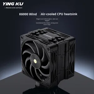 Radiador de CPU de Seis Tubos de Cobre, Patrón de Disipación de Calor de Alto Rendimiento, Enfriamiento por Aire Ultrasilencioso para Computadoras de Escritorio, Compatible con Todas las Plataformas - Product Image 5