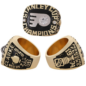 Bague de championnat de hockey des Flyers de Philadelphie 1974 de la LNH, best-seller transfrontalier, bijoux pour hommes, vente en gros, dropshipping - Product Image 6