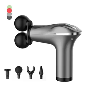 HB-011 Handheld Dual Head Deep Tissue Myofascial Massage Gun Professional Massage Products With Timing Control