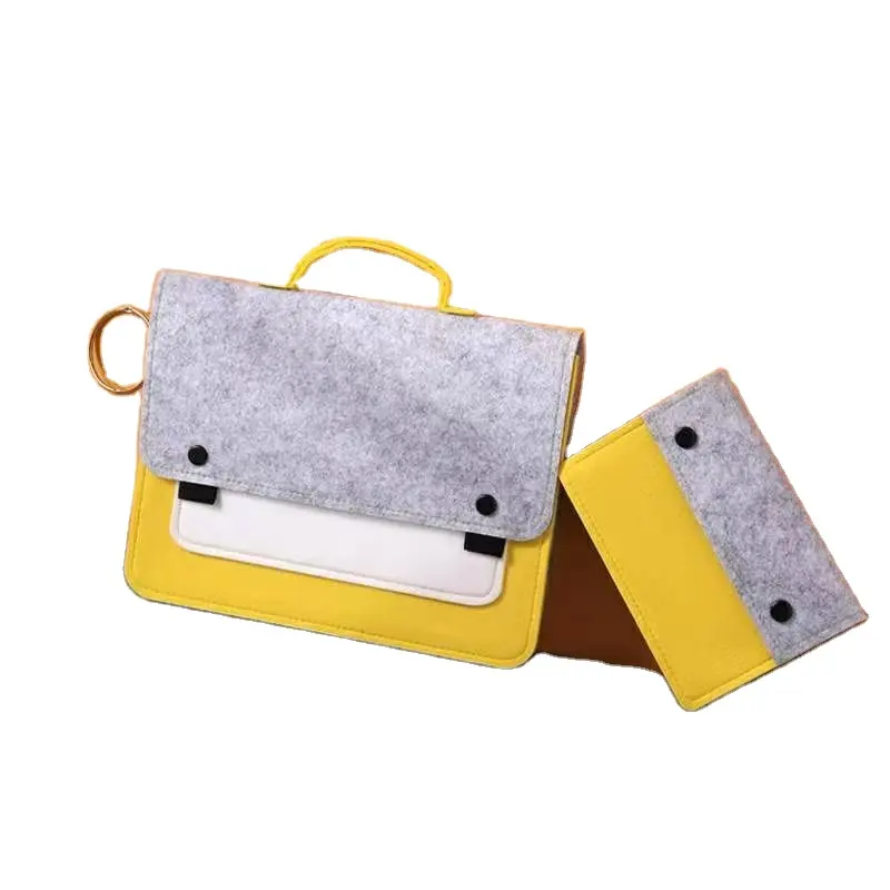 China Factory Custom Eco Friendly Wool Felt Soft Cover Shockproof Tablet Bag Laptop Sleeve Case