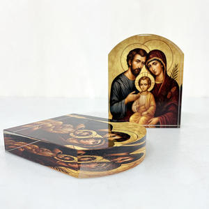 Prensapapeles de Cristal K9 con Arco, Impresión UV, Icono Religioso de la Virgen María Ortodoxa, Regalo Religioso para Iglesia, Recuerdo - Product Image 6