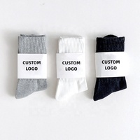 Chaussettes personnalisées en gros, unisexe, adulte, homme, mode, sport, chaussettes blanches, logo personnalisé, 100% coton, unisexe, en vrac, chaussettes unisexe