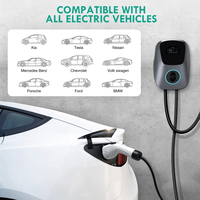 ZOPOISE Neue 7kW 32A Wallbox EV-Ladestation Typ 2 Steckdose 4,3-Zoll-Display RFID-Karten-Autorisierung WLAN IP65-Schutz für EU