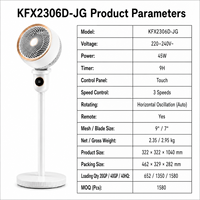 Ventilateur oscillant électrique robuste et peu encombrant, idéal pour le camping en extérieur, avec trépied flexible, pour usage hôtelier - Meilleure vente 2025