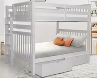Lit superposé en bois de pin solide de conception européenne moderne Offre Spéciale avec des tiroirs pour des meubles de chambre à coucher ou d'appartement d'enfants