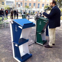 Podios de Cartón Ecológicos con Diseño Nuevo y Personalizable con Logotipo Impreso para Iglesia