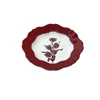 Ensemble de vaisselle rouge tulipe classique de conception durable haut de gamme pour la maison moderne pour un usage domestique et comme cadeaux