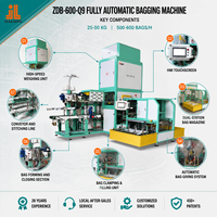Machine d'emballage automatique de riz entièrement automatique pour sacs à ouverture large, pesage et remplissage 10kg 25kg 50kg