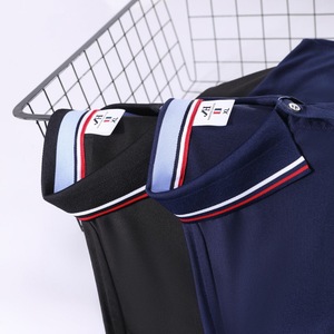 Haute qualité 200g coton Plaid pull Polo hommes femmes courte longueur impression motif été en plein air loisirs affaires tissu - Product Image 3