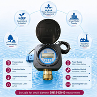 Medidor de Agua Ultrasónico de Bronce, Diámetro Pequeño DN15 DN20 DN25 DN40, Digital, Compacto, Comercial, Lectura Precisa