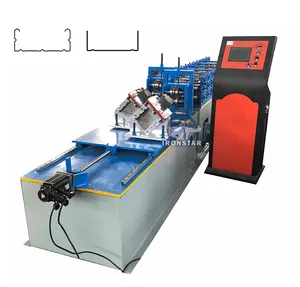 Double line two type profile light steel keel C U Omega channel making forming machine keel groove roll forming machine