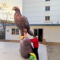 Ballon gonflable personnalisé de 3,6 m de haut en forme de faucon, de faucon aigle ou d'oiseau pour la décoration de zoos, de jardins et de fêtes