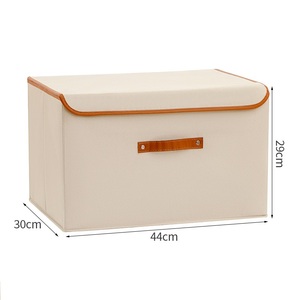 Colorful Custom Fabric Storage Bins <strong>with</strong> <strong>Handles</strong> <strong>Foldable</strong> Cube Baskets for Home Kids Closet or Play Room - Product Image 6