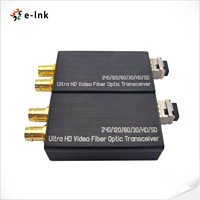 Convertisseur Fibre Optique SDI 12G BIDI 1 canal avant + 1 canal arrière, Émetteur-Récepteur Vidéo Extenseur Fibre Optique SDI 12G