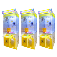 Mini machine à grue à monnayeur, pousseur de jouets en métal et plastique, version anglaise, garantie 1 an, pour peluches