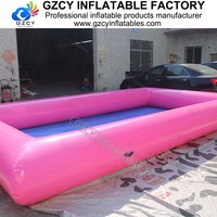 Piscine gonflable rouge personnalisable, réservoir d'eau gonflable de qualité commerciale à vendre