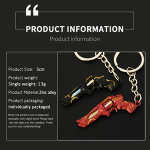 Llavero Mini Valorant Singularity Sheriff de 5cm, Accesorio de Juego de Aleación de Zinc para Regalo de Fans - Product Image 6