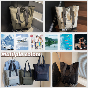 Bolsa <span class=keywords><strong>de</strong></span> Hombro Deportiva <span class=keywords><strong>de</strong></span> Viaje, <span class=keywords><strong>de</strong></span> Nailon, con Cierre Suave, <span class=keywords><strong>de</strong></span> Gran Capacidad, Estilo Casual, Minimalista, Color Sólido, MOQ Bajo, para la Escuela y la Oficina - Product Image 4