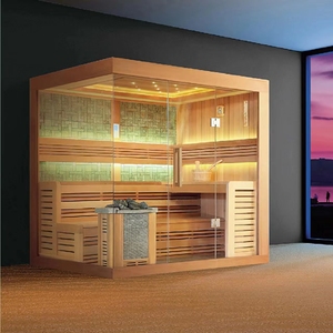 Sala de sauna de vapor interior seca Hemlock de la mejor calidad para 6 personas - Product Image 6