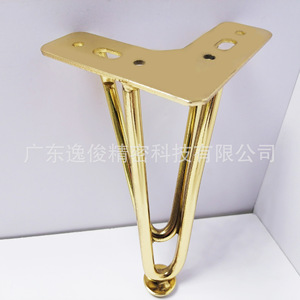 Gold Zinc Alloy <b>Sofa</b> Legs Heavy Duty Furniture <b>Support</b> For Living Room Modern Industrial Design - Product Image 5