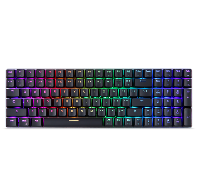 Home Office Use Wired 2.4Ghz Wireless Mechanical Keyboard RGB Gaming Keyboard