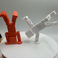 Figur Set Karakter TV Model Blok Robot 3D-printed Kreatif Bestseller Lintas Negara, Dapat Digerakkan, Pereda Stres