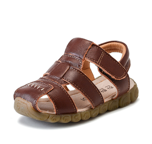 Summer Children's Leather Sandals Non-slip Soft Bottom Toddler Shoes Boys Korean <b>Wrapped</b> <b>Head</b> Beach Sandals Shoes - Product Image 6