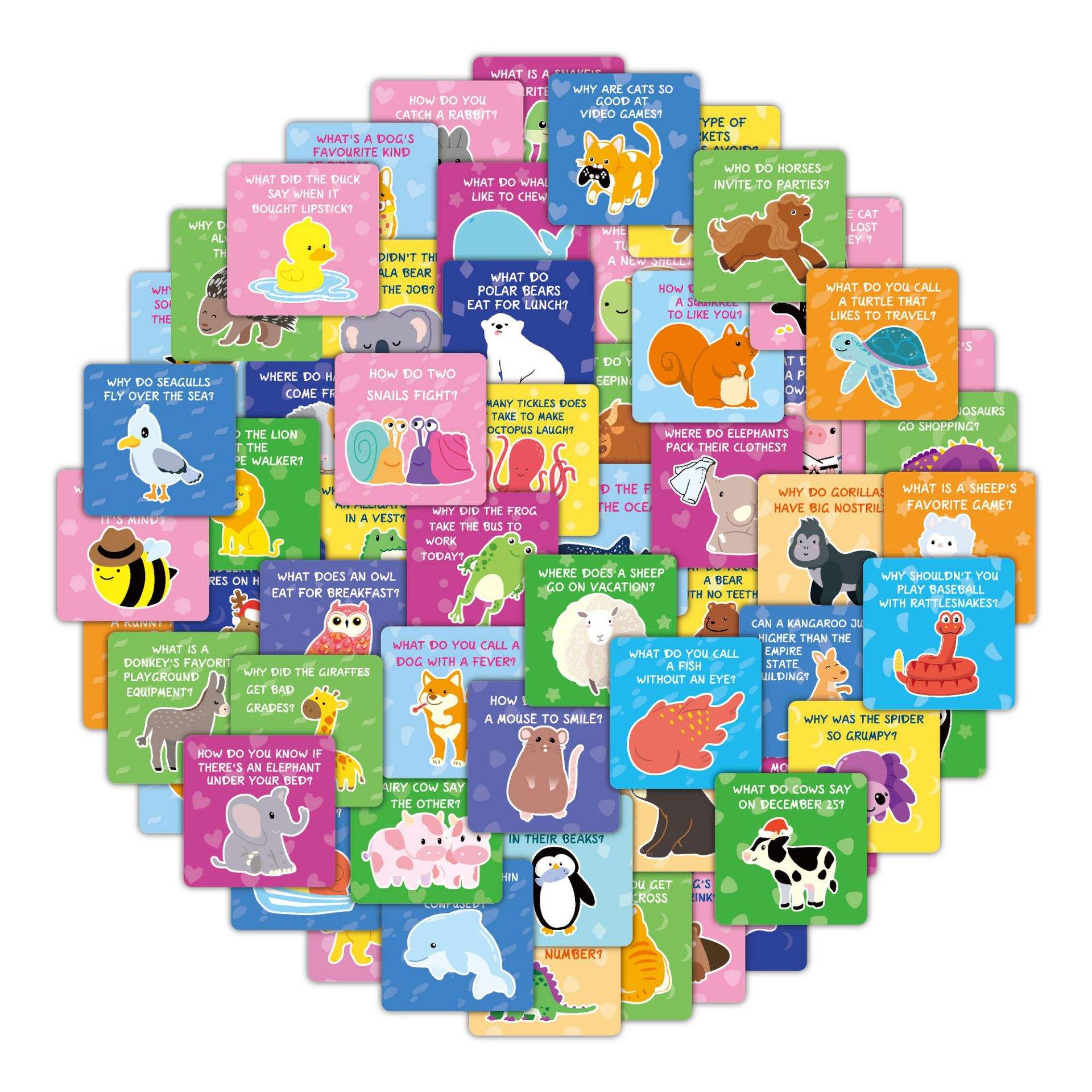 Carte de la blague 60 pcs