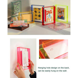Impressionante cor acrílico Photo <span class=keywords><strong>Frame</strong></span> translúcido colorido acrílico Picture <span class=keywords><strong>Frame</strong></span> - Product Image 5