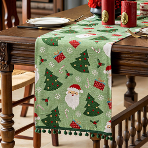 <span class=keywords><strong>Camino</strong></span> <span class=keywords><strong>de</strong></span> <span class=keywords><strong>Mesa</strong></span> Rectangular Navideño, Mantel Rústico para la Temporada <span class=keywords><strong>de</strong></span> Invierno y Fiestas Navideñas, Decoración para <span class=keywords><strong>Mesa</strong></span> <span class=keywords><strong>de</strong></span> <span class=keywords><strong>Navidad</strong></span> - Product Image 1