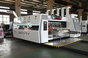 新型SYKM自動段ボール箱2色フレキソミニプリンタースロッターマシン　印刷速度150枚/分 - Product Image 5