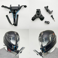 Kit de fixation mentonnière haute qualité pour casque de moto, support de caméra d'action pour GoPro Hero 13 12 11 10 Insta360 DJI