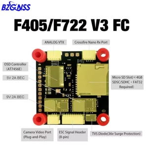 F405 55A ESC กองควบคุมการบินแบบบูรณาการ V3ถึง6S 4in1 30.5x30.5สำหรับฟรีสไตล์<span class=keywords><strong>7</strong></span>/8/9/10/11/13นิ้ว FPV Quadcopter Build - Product Image 2