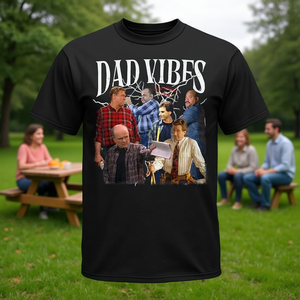 Camiseta Dad Vibes estilo retro de los años 90, conjunto a juego para el día del padre, ropa informal para hombre - Product Image 3