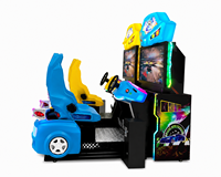 Simulateur de course LeChuang Sports Entertainment avec écran LCD, machine de conduite, jeux d'arcade à monnayeur, construction en plastique et métal