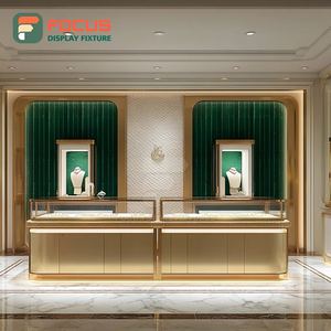 Mostrador de Exhibición de Joyería de Lujo Personalizado, Fabricante de Mostradores de Vidrio Templado para Centros Comerciales - Product Image 3