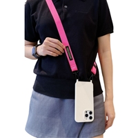 Lanière à sangle réglable de 1 pouce pour téléphones portables Collier de téléphone à bandoulière coloré universel de 150cm de long avec accessoire à crochet